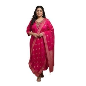 Pink Plus Size 3 Piece Suit