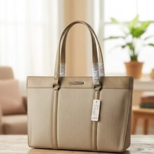 Large Size Tote Bag Beige Colour
