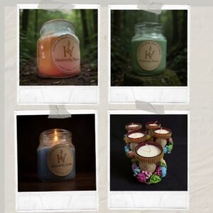 Jasmine Lemongrass Lavender Sandalwood Candle Combo – Premium Aromatherapy Candles