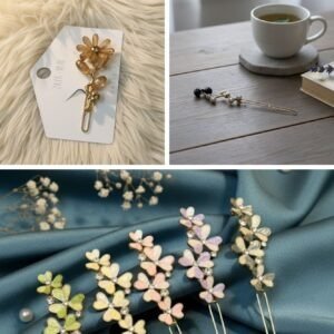 Pin Combo for Girls & Women – Premium Flower Pin & Simmer