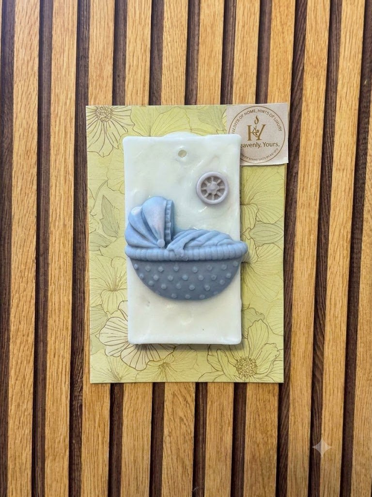 Baby Cart Scented Wax Sachets – 5 Beautiful Aqua Fragrance Gifts - Image 3