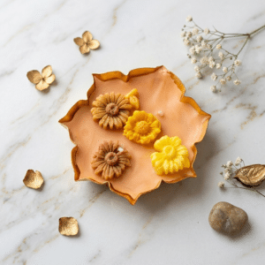 Lavender Urli Candle – Magical Handmade Floral Gift